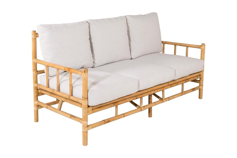 Cane Loungesæt Brun - Venture Home - Have - Udendørs miljø - Altan & terrasse - Altanmøbler