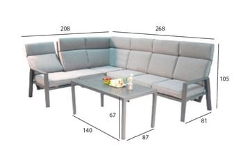 Casten Havesæt mørkegrå - Havemøbler - Loungemøbler - Loungesæt