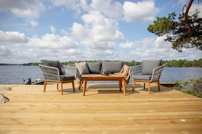 Chania loungegruppe til udendørs brug - Grå - Havemøbler - Loungemøbler - Loungesæt