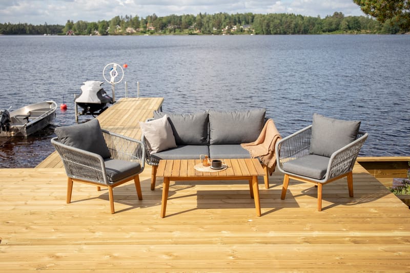 Chania Loungesæt Grå - Venture Home - Altanmøbler - Sofagrupper udendørs - Loungesæt