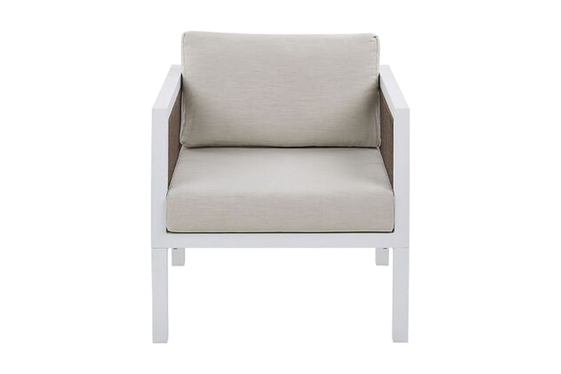 Columbero Loungesæt 5-Pers. - Hvid/Brun - Havemøbler - Loungemøbler - Loungesæt