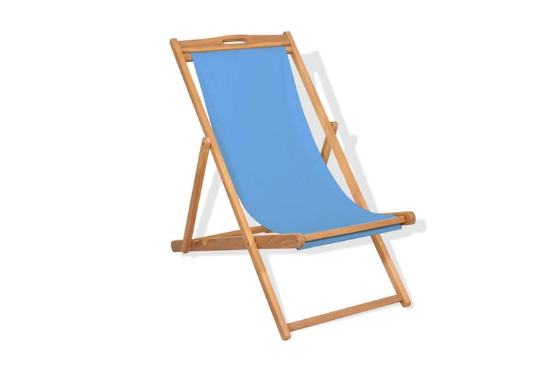 Dækstol Teaktræ 56 X 105 X 96 Cm Blå - Blå - Havemøbler - Loungemøbler - Loungesæt