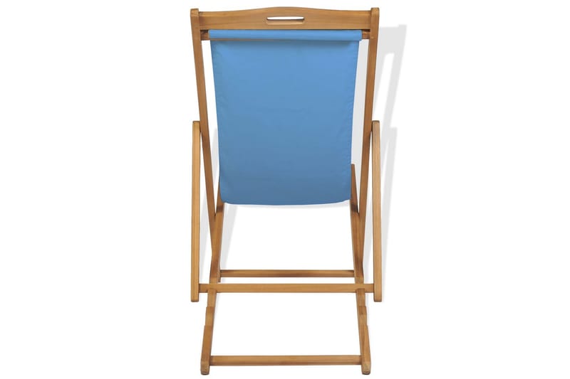 Dækstol Teaktræ 56 X 105 X 96 Cm Blå - Blå - Havemøbler - Loungemøbler - Loungesæt
