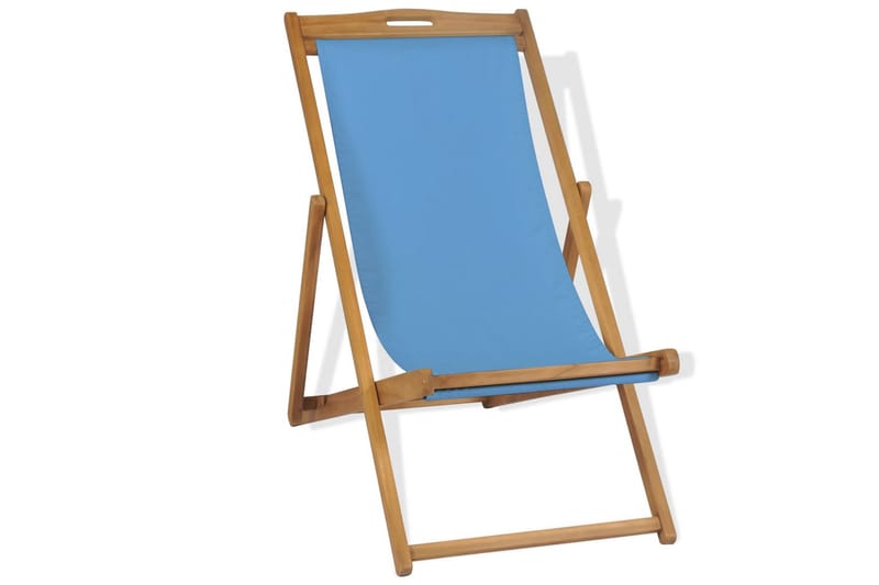 Dækstol Teaktræ 56 X 105 X 96 Cm Blå - Blå - Havemøbler - Loungemøbler - Loungesæt