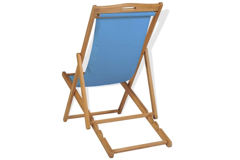 Dækstol Teaktræ 56 X 105 X 96 Cm Blå - Blå - Havemøbler - Loungemøbler - Loungesæt