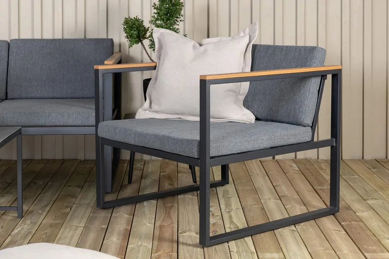 Dakar loungegruppe til udendørs brug - Sort - Havemøbler - Loungemøbler - Loungesæt