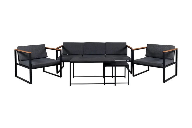 Dakar loungegruppe til udendørs brug, Sort