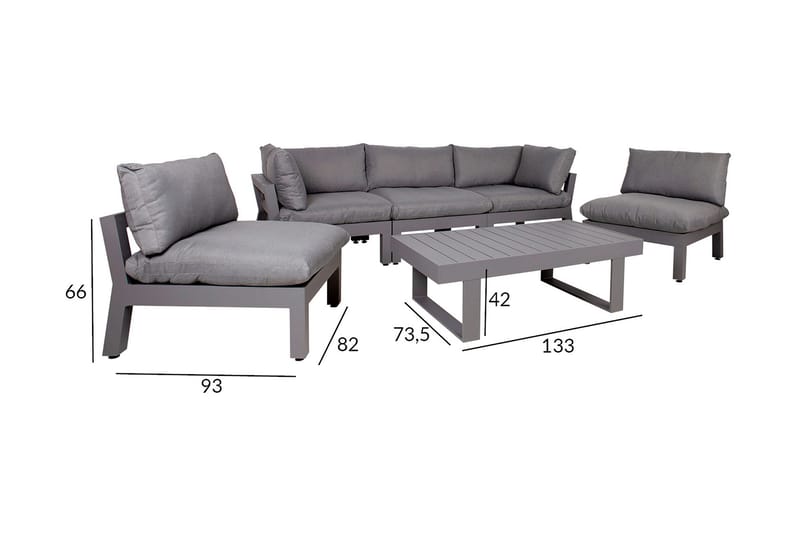 Fluffy havensæt - Havemøbler - Loungemøbler - Loungesæt