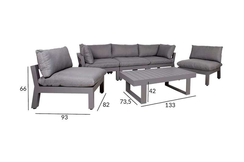 Fluffy havensæt - Havemøbler - Loungemøbler - Loungesæt