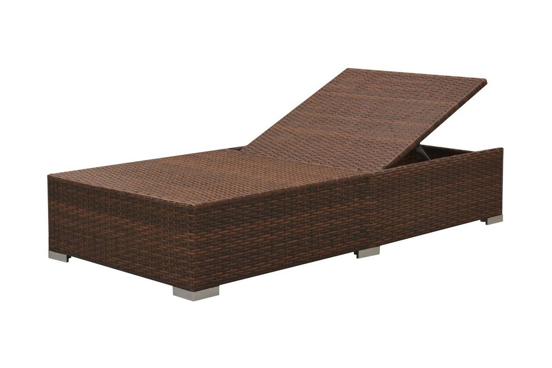 Haveloungesæt 3 Dele Med Hynder Polyrattan Brun - Brun - Havemøbler - Loungemøbler - Loungesæt