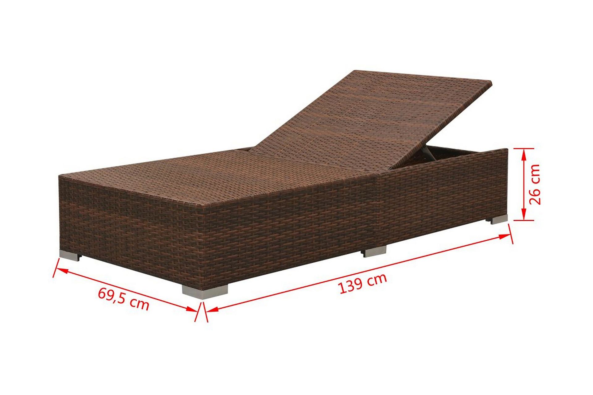 Haveloungesæt 3 Dele Med Hynder Polyrattan Brun - Brun - Havemøbler - Loungemøbler - Loungesæt