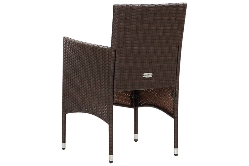 Haveloungesæt 4 Dele Med Hynder Polyrattan Brun - Brun - Havemøbler - Loungemøbler - Loungesæt