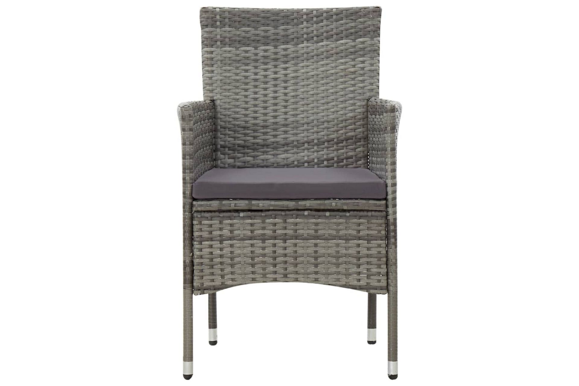 Haveloungesæt 4 Dele Med Hynder Polyrattan Grå - Grå - Havemøbler - Loungemøbler - Loungesæt