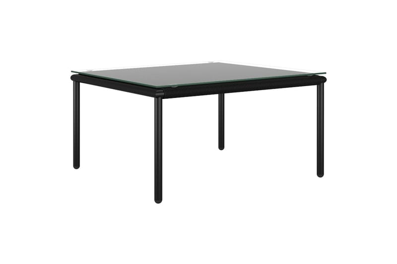 Haveloungesæt 6 Dele Med Hynder Pvc Sort - Sort - Havemøbler - Loungemøbler - Loungesæt