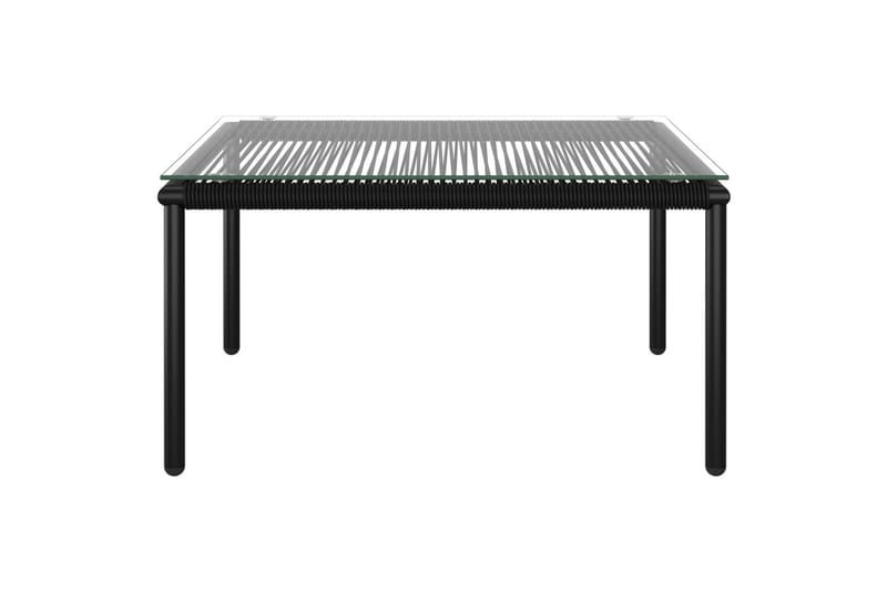 Haveloungesæt 6 Dele Med Hynder Pvc Sort - Sort - Havemøbler - Loungemøbler - Loungesæt