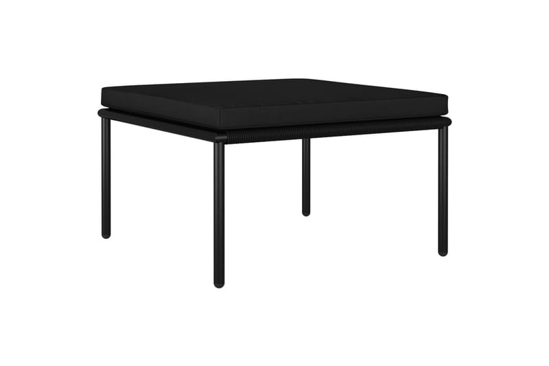 Haveloungesæt 8 Dele Med Hynder Pvc Sort - Sort - Havemøbler - Loungemøbler - Loungesæt