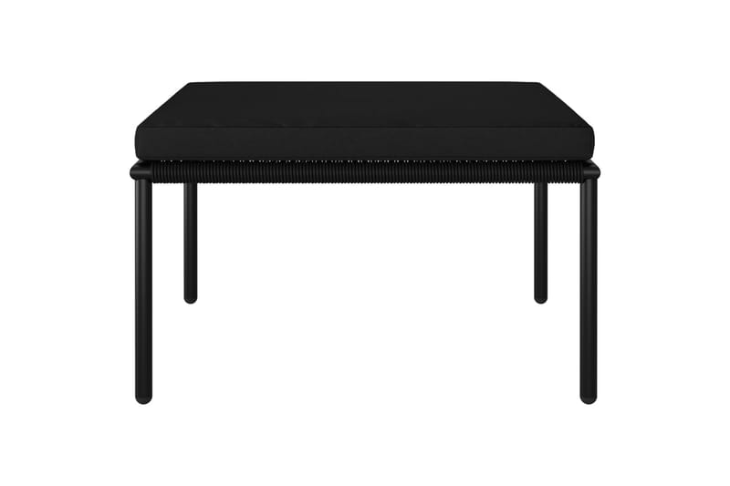 Haveloungesæt 8 Dele Med Hynder Pvc Sort - Sort - Havemøbler - Loungemøbler - Loungesæt