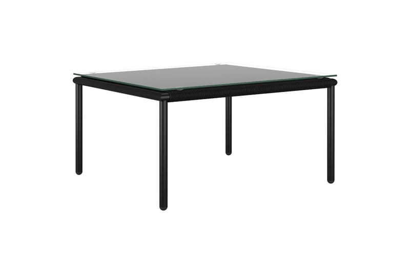 Haveloungesæt 8 Dele Med Hynder Pvc Sort - Sort - Havemøbler - Loungemøbler - Loungesæt