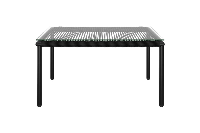 Haveloungesæt 8 Dele Med Hynder Pvc Sort - Sort - Havemøbler - Loungemøbler - Loungesæt