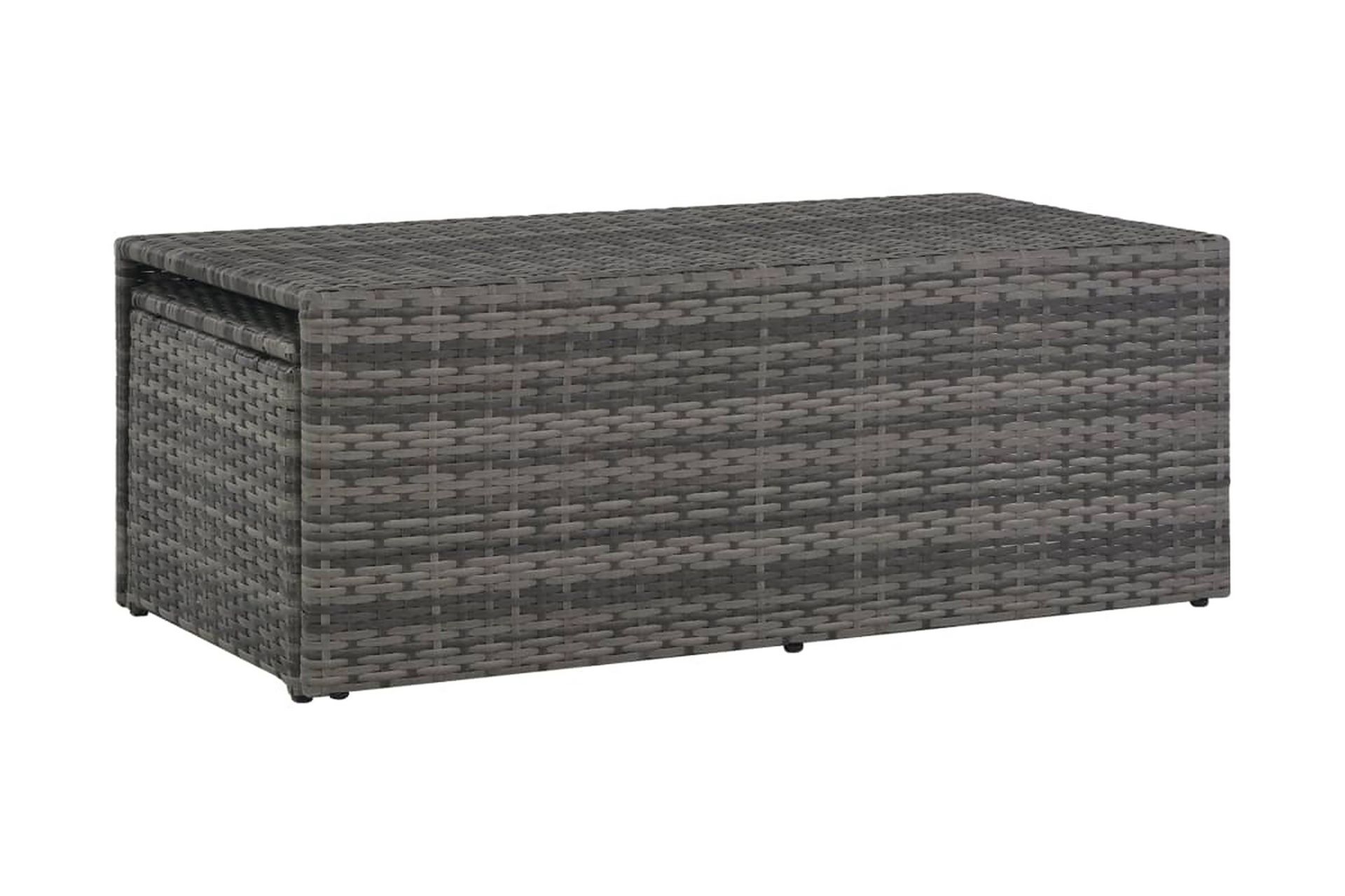 Haveloungesæt I 6 Dele Med Hynder Polyrattan Grå - Grå - Havemøbler - Loungemøbler - Loungesæt