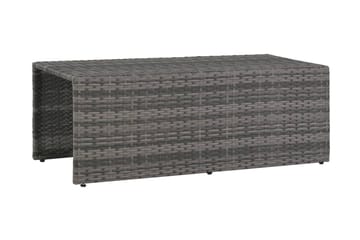 Haveloungesæt I 6 Dele Med Hynder Polyrattan Grå - Grå - Havemøbler - Loungemøbler - Loungesæt