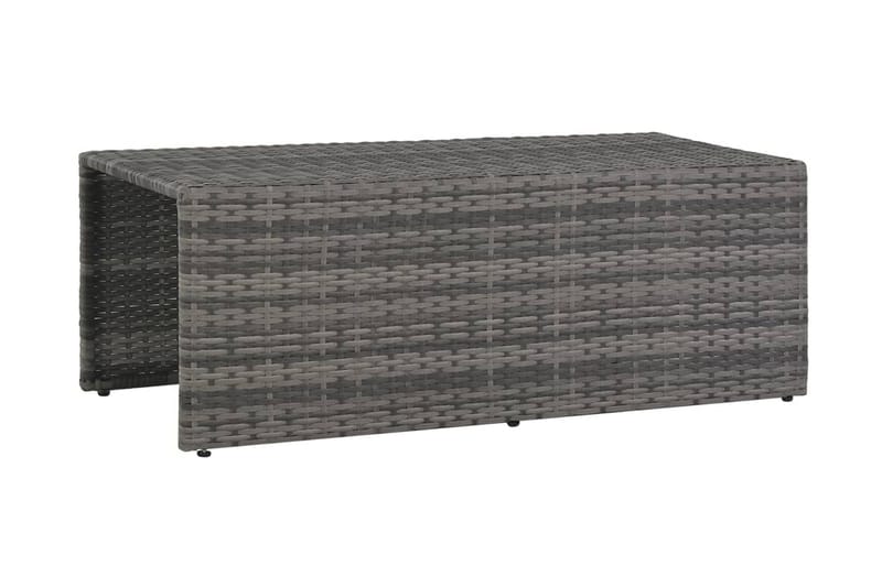 Haveloungesæt I 6 Dele Med Hynder Polyrattan Grå - Grå - Havemøbler - Loungemøbler - Loungesæt