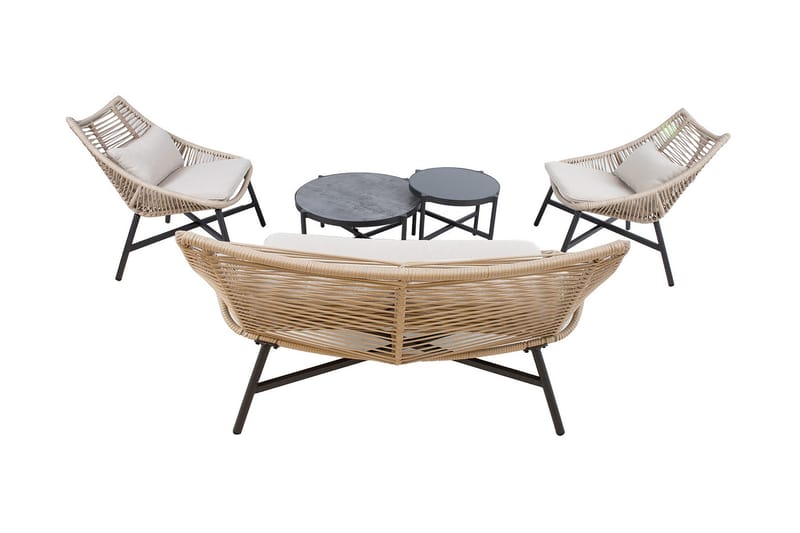 Helsinki Havesæt Beige - Havemøbler - Loungemøbler - Loungesæt