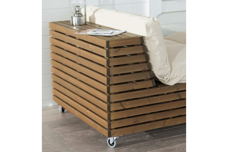 Hillerstorp Bara Vara Loungelænestol 2-pak + 1 Chaiselong - Beige - Have - Udendørs miljø - Altan & terrasse - Altanmøbler