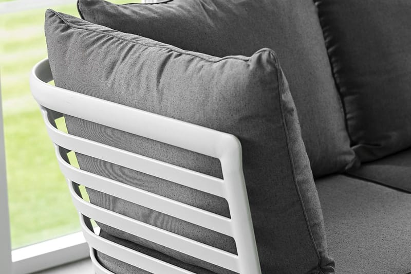 Hillerstorp Lidnäs Havesofa - Hvid Aluminium - Havemøbler - Loungemøbler - Loungesæt