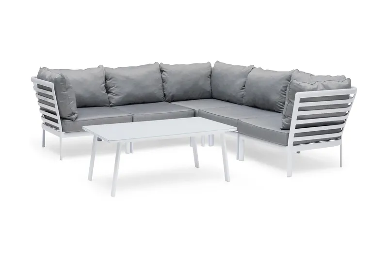 Hillerstorp Lidnäs Havesofa, Hvid Aluminium