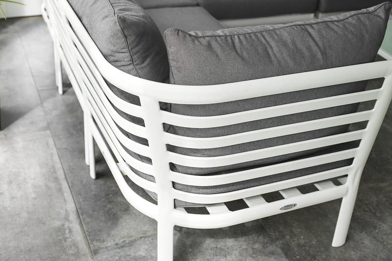 Hillerstorp Lidnäs Havesofa - Hvid Aluminium - Havemøbler - Loungemøbler - Loungesæt
