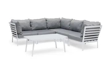 Hillerstorp Lidnäs havesofa uden hynder - Hvid - Havemøbler - Loungemøbler - Loungesæt