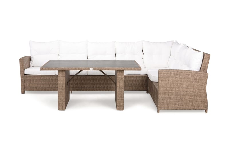 James Loungesæt Sand/Nonwood - Bord Sofa Højre Midterdel - Altanmøbler - Sofagrupper udendørs - Loungesæt