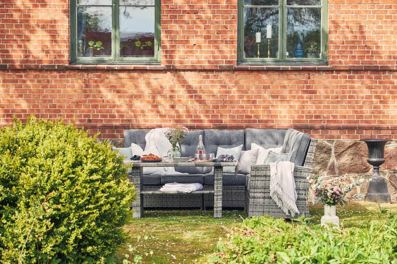 James Lyx Loungesæt Vendbar - Grå - Havemøbler - Loungemøbler - Loungesæt