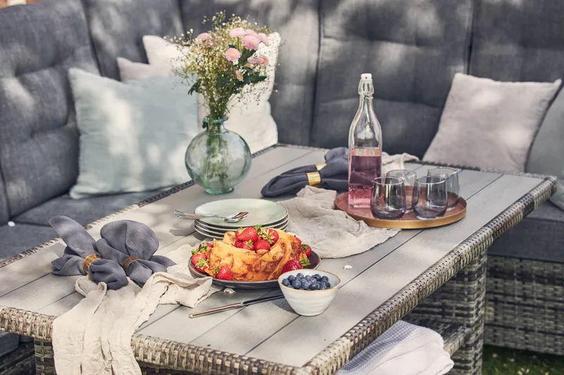 James Lyx Loungesæt Vendbar - Grå - Havemøbler - Loungemøbler - Loungesæt