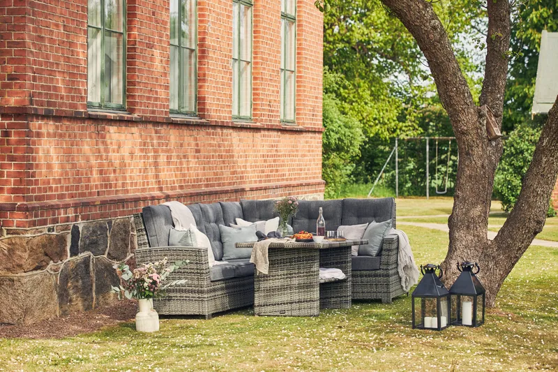 James Lyx Loungesæt Vendbar - Grå - Havemøbler - Loungemøbler - Loungesæt