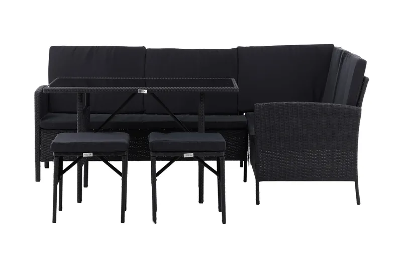 Knock Hjørnesofa, Sort