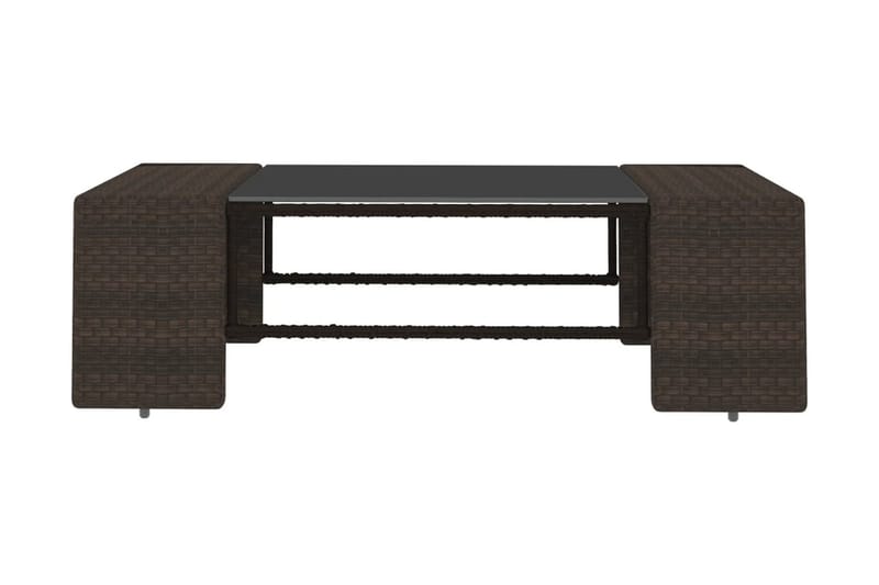 Loungesæt Til Haven 10 Dele Polyrattan Brun - Brun - Havemøbler - Loungemøbler - Loungesæt
