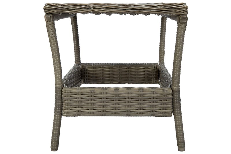 Loungesæt Til Haven 2 Dele Med Hynder Polyrattan Brun - Brun - Havemøbler - Loungemøbler - Loungesæt