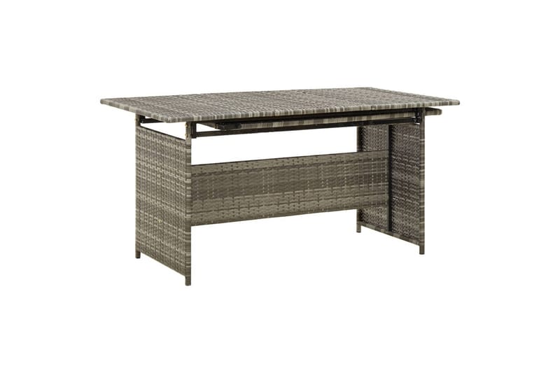 loungesæt til haven 2 dele med hynder polyrattan grå - Grå - Havemøbler - Loungemøbler - Loungesæt