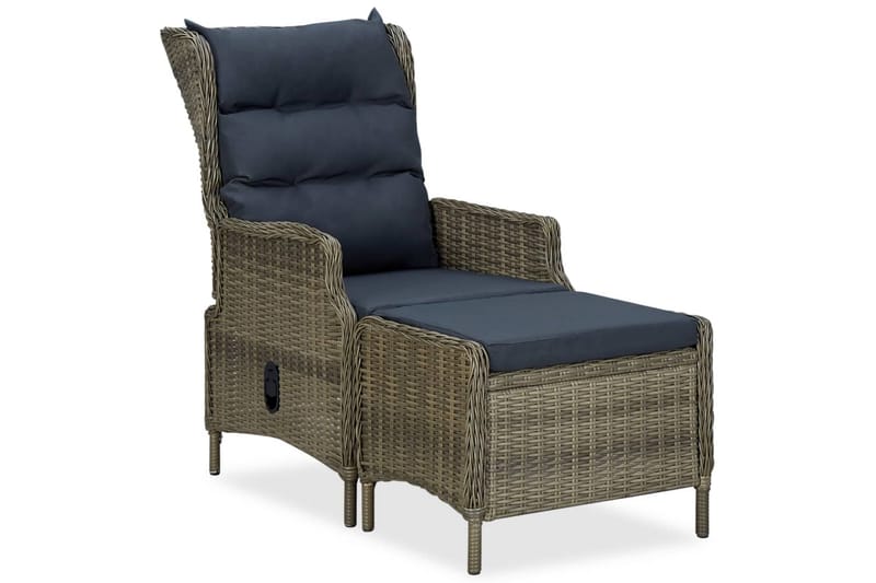 Loungesæt Til Haven 3 Dele Med Hynder Polyrattan Brun - Brun - Havemøbler - Loungemøbler - Loungesæt