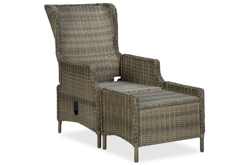 Loungesæt Til Haven 3 Dele Med Hynder Polyrattan Brun - Brun - Havemøbler - Loungemøbler - Loungesæt
