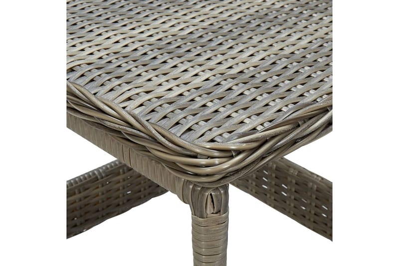 Loungesæt Til Haven 3 Dele Med Hynder Polyrattan Brun - Brun - Havemøbler - Loungemøbler - Loungesæt