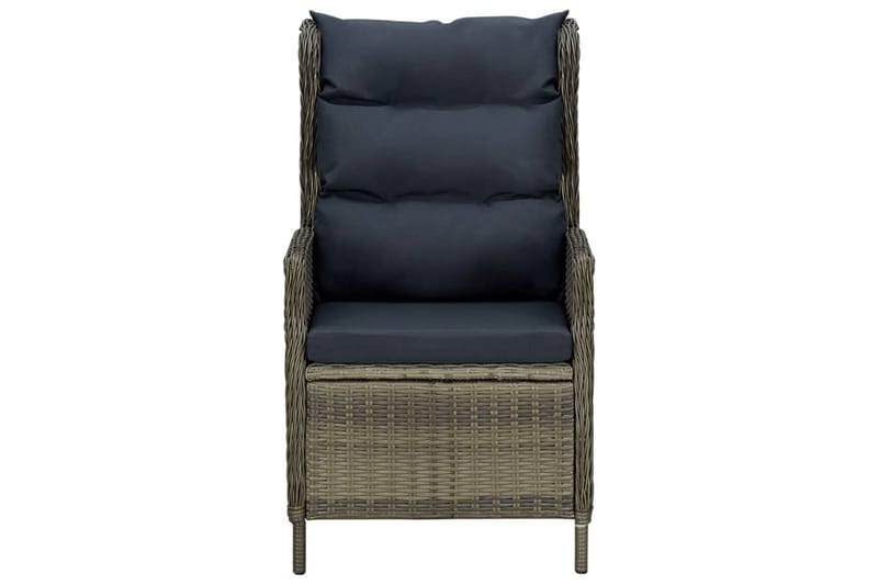 Loungesæt Til Haven 3 Dele Med Hynder Polyrattan Brun - Brun - Havemøbler - Loungemøbler - Loungesæt