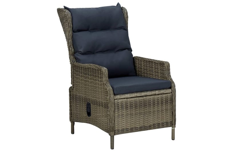 Loungesæt Til Haven 3 Dele Med Hynder Polyrattan Brun - Brun - Havemøbler - Loungemøbler - Loungesæt