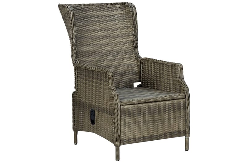 Loungesæt Til Haven 3 Dele Med Hynder Polyrattan Brun - Brun - Havemøbler - Loungemøbler - Loungesæt