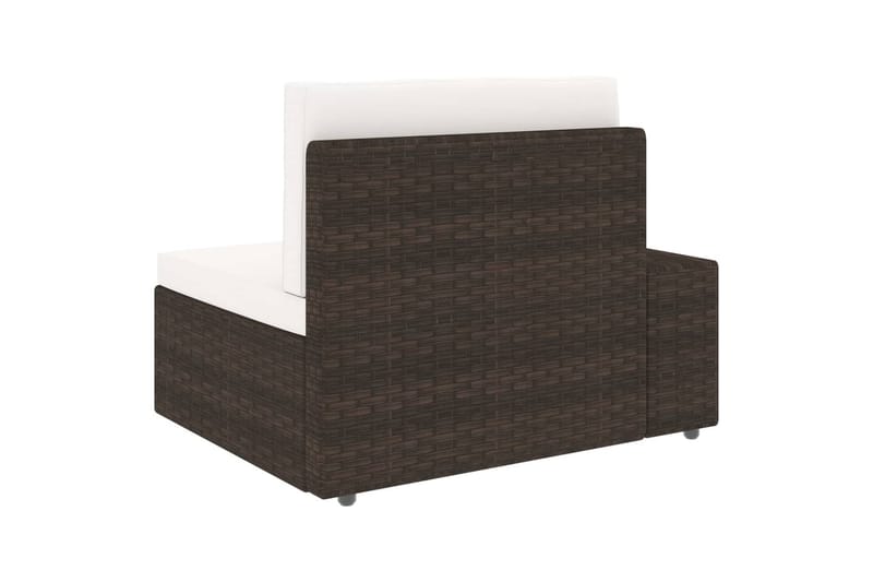 Loungesæt Til Haven 3 Dele Polyrattan Brun - Brun - Havemøbler - Loungemøbler - Loungesæt