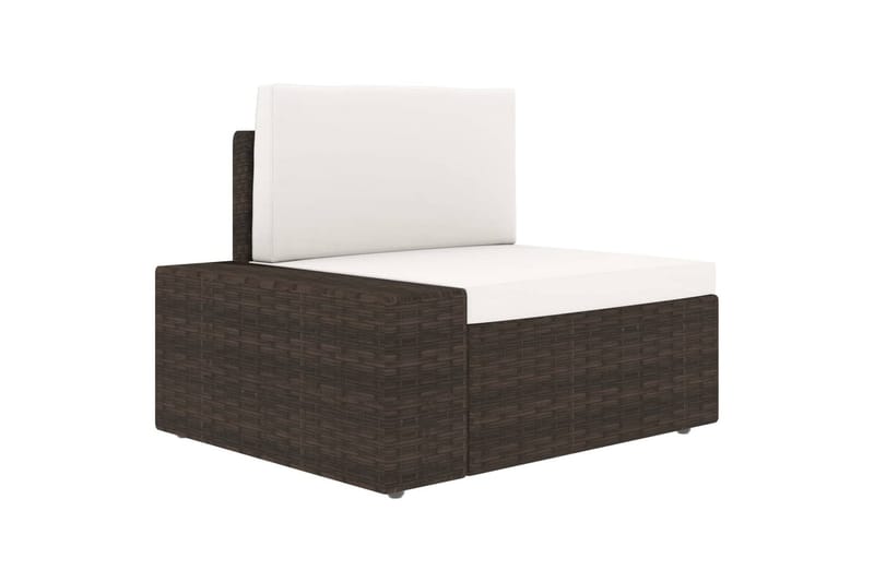 Loungesæt Til Haven 3 Dele Polyrattan Brun - Brun - Havemøbler - Loungemøbler - Loungesæt
