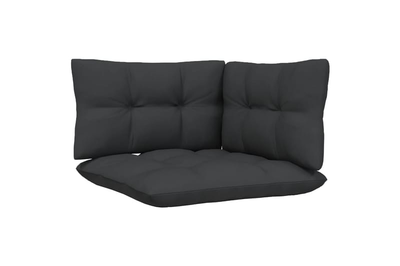 loungesæt til haven 6 dele med hynder massivt fyrretræ hvid - Hvid - Havemøbler - Loungemøbler - Loungesæt