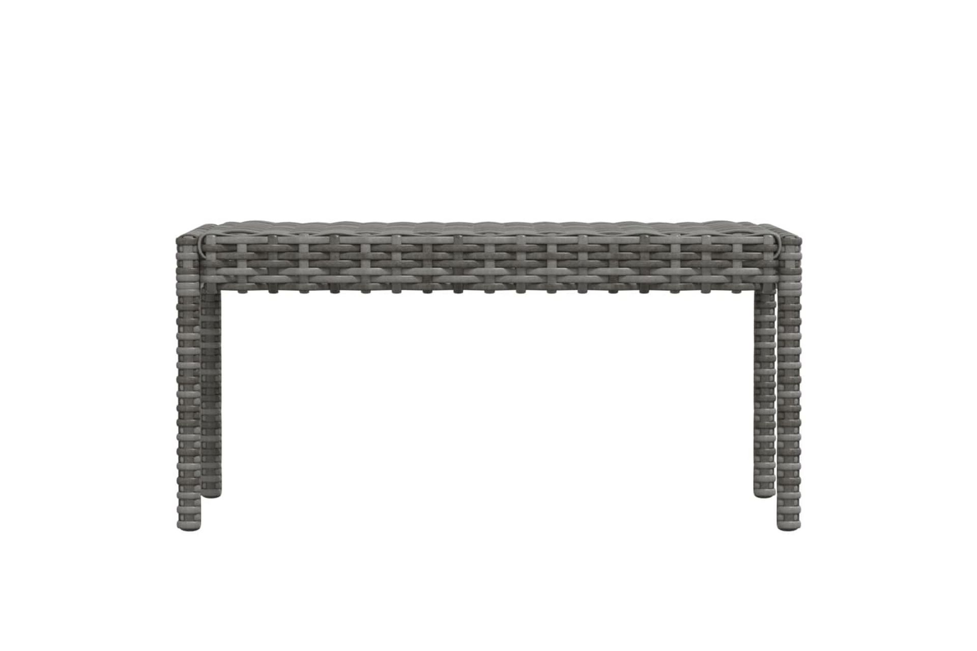 loungesæt til haven 6 dele med hynder polyrattan grå - Grå - Havemøbler - Loungemøbler - Loungesæt